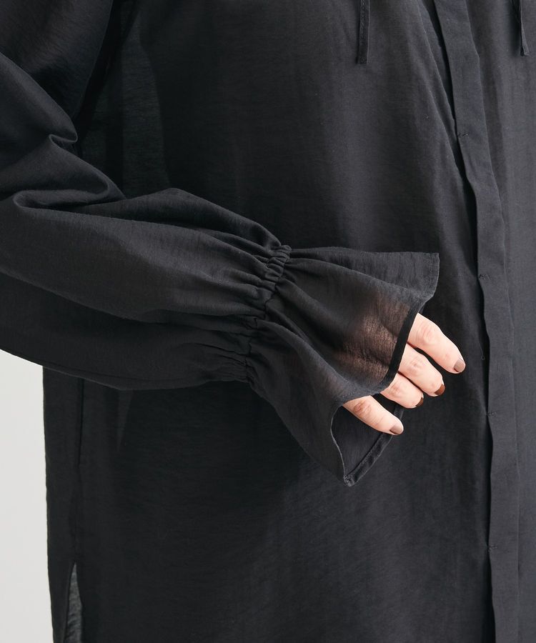 Green Parks「フリルカラーリボンブラウス」|シャツ・ブラウス|