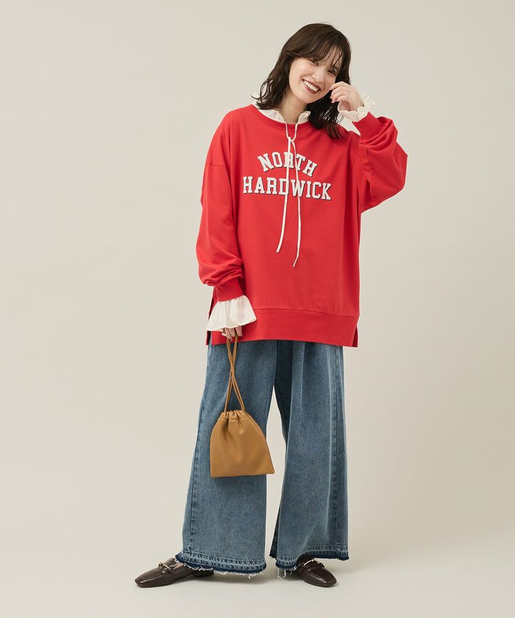 Green Parks「フリルカラーリボンブラウス」|シャツ・ブラウス|