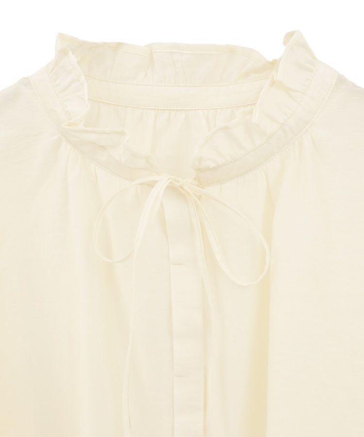 Green Parks「フリルカラーリボンブラウス」|シャツ・ブラウス|