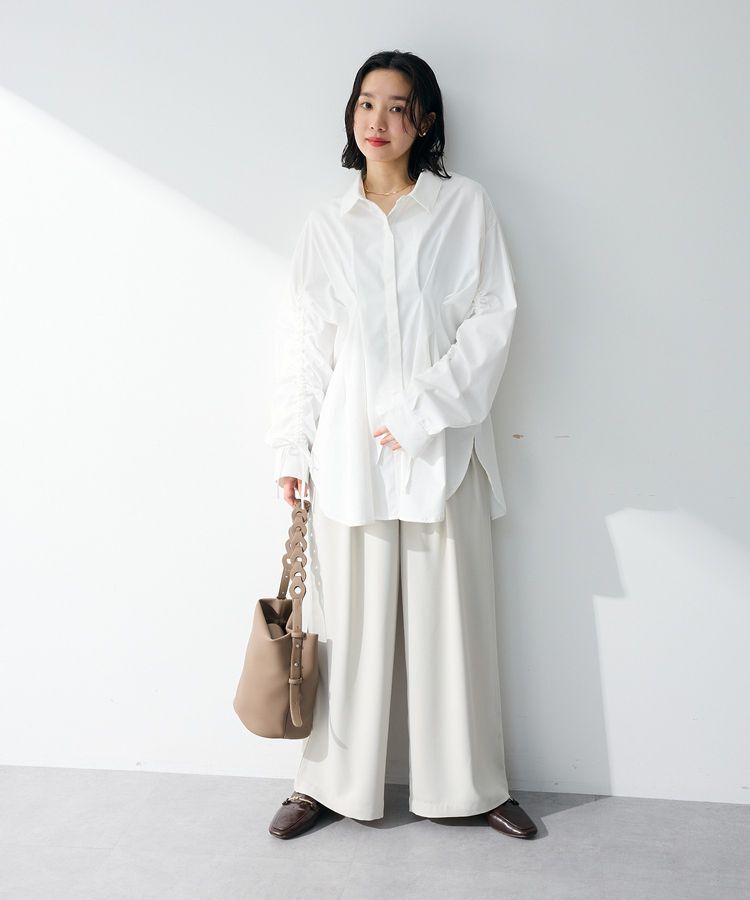 Green Parks「【WEB限定】ドロストシャーリングウエストタックシャツⅡ」|シャツ・ブラウス|