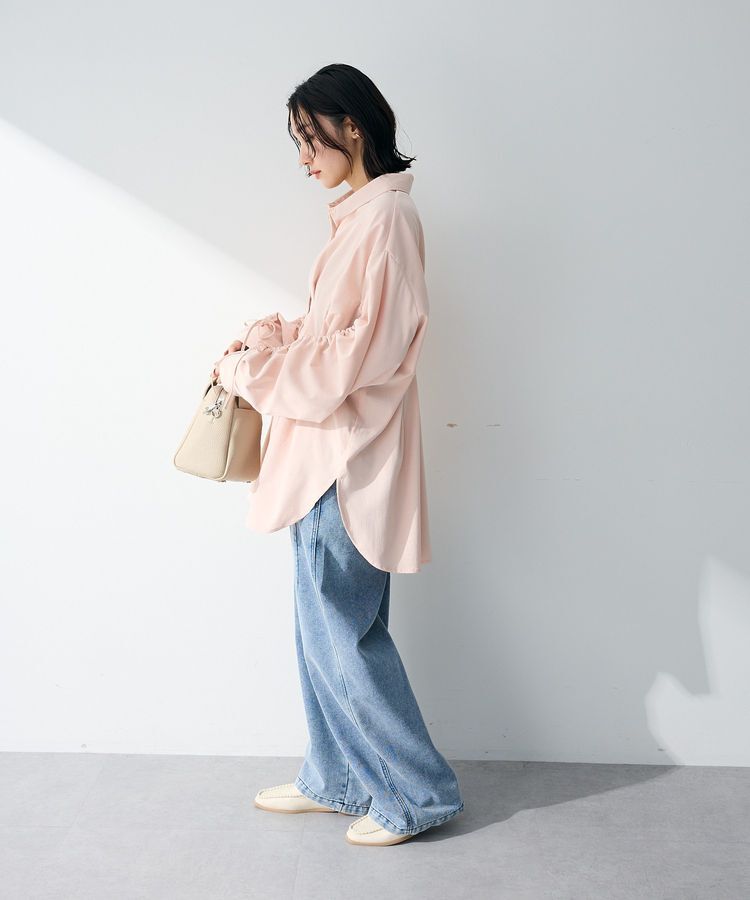 Green Parks「【WEB限定】ドロストシャーリングウエストタックシャツⅡ」|シャツ・ブラウス|