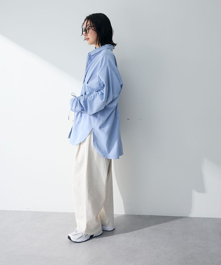 Green Parks「【WEB限定】ドロストシャーリングウエストタックシャツⅡ」|シャツ・ブラウス|