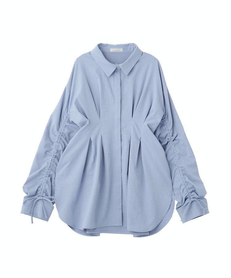 Green Parks「【WEB限定】ドロストシャーリングウエストタックシャツⅡ」|シャツ・ブラウス|