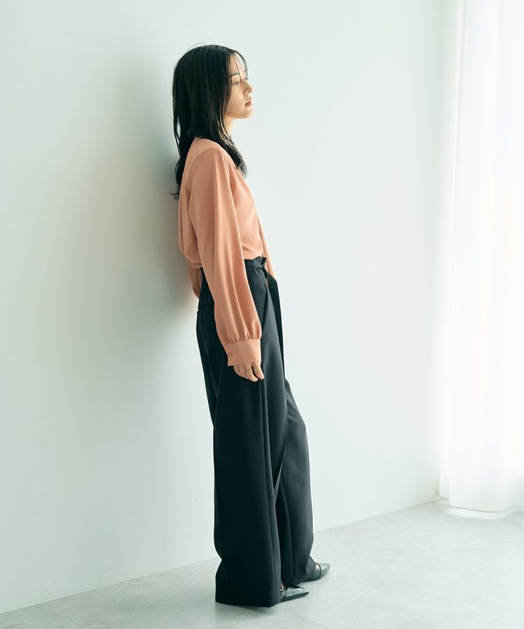 YECCA VECCA「スカーフリング付きボウタイブラウス」|シャツ・ブラウス|