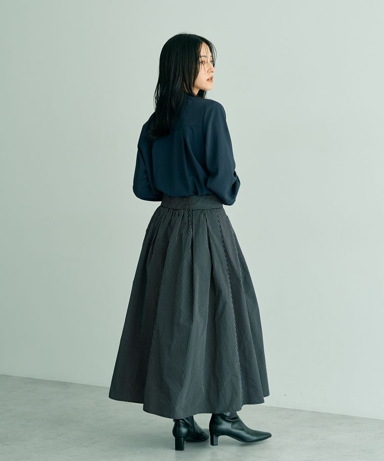 YECCA VECCA「スカーフリング付きボウタイブラウス」|シャツ・ブラウス|