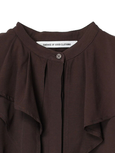 GARAGE OF GOOD CLOTHING「フレアカラーノースリーブブラウス」|シャツ・ブラウス|