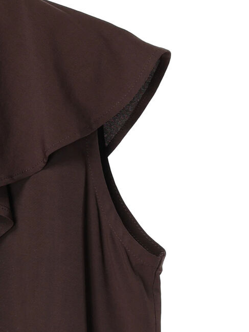 GARAGE OF GOOD CLOTHING「フレアカラーノースリーブブラウス」|シャツ・ブラウス|