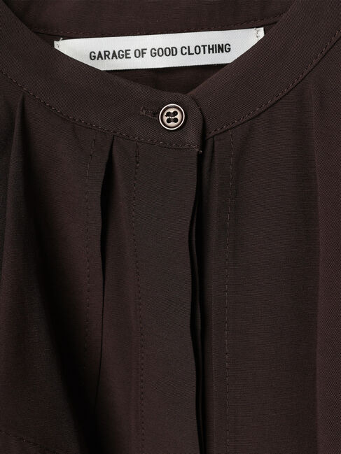 GARAGE OF GOOD CLOTHING「フレアカラーノースリーブブラウス」|シャツ・ブラウス|