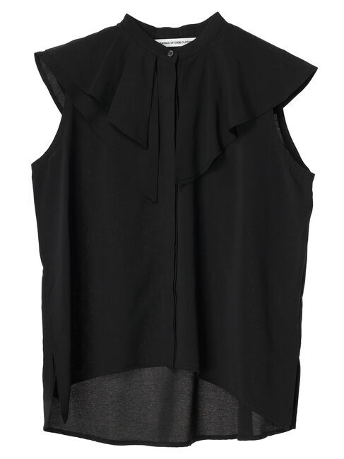 GARAGE OF GOOD CLOTHING「フレアカラーノースリーブブラウス」|シャツ・ブラウス|