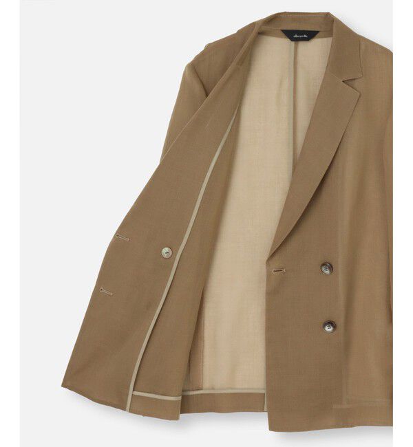 allureville「シアーオーガンジージャケット」|テーラードジャケット|