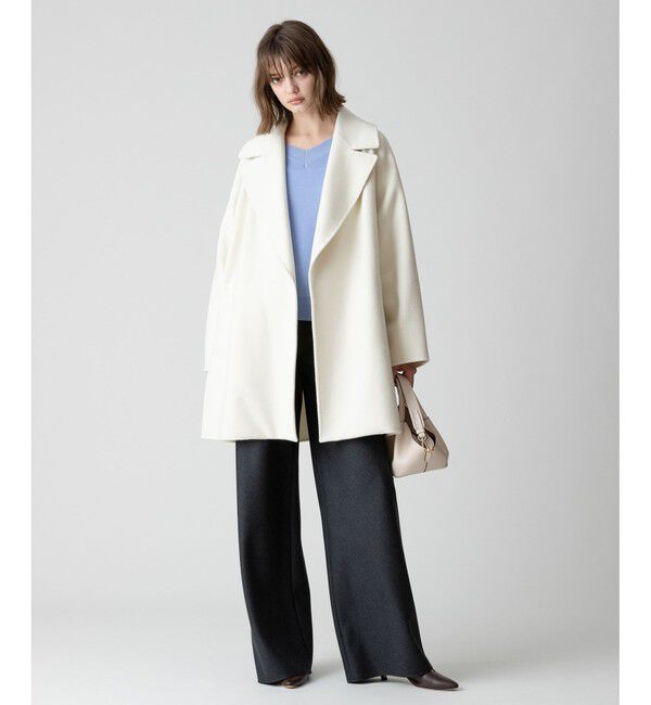 allureville「リバービッグカラーミドル丈コート」|その他|