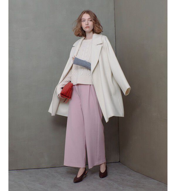 allureville「リバービッグカラーミドル丈コート」|その他|