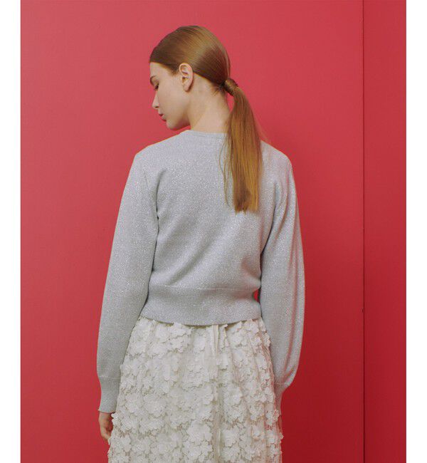 LOULOU WILLOUGHBY「【LOULOU WILLOUGHBY】ラメメランジェカーディガン」|カーディガン|