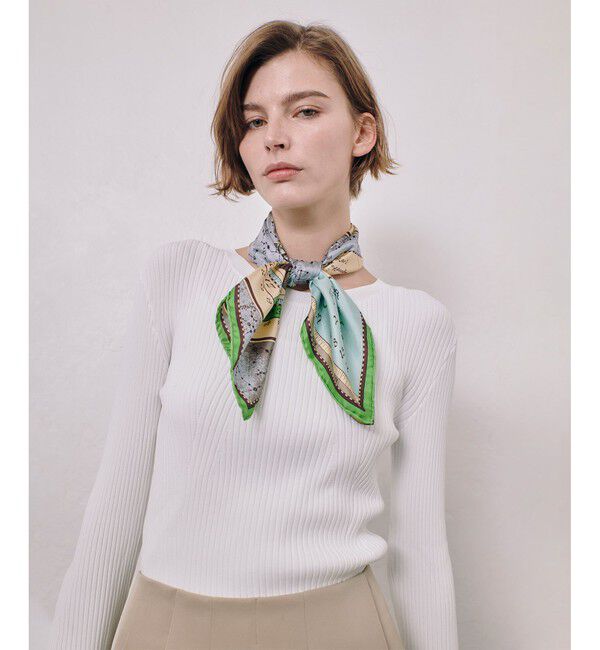 allureville「リブキリカエデザインプルオーバー」|ニット・セーター|