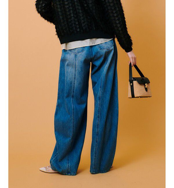 allureville「◇ラインデニムパンツ」|デニム|