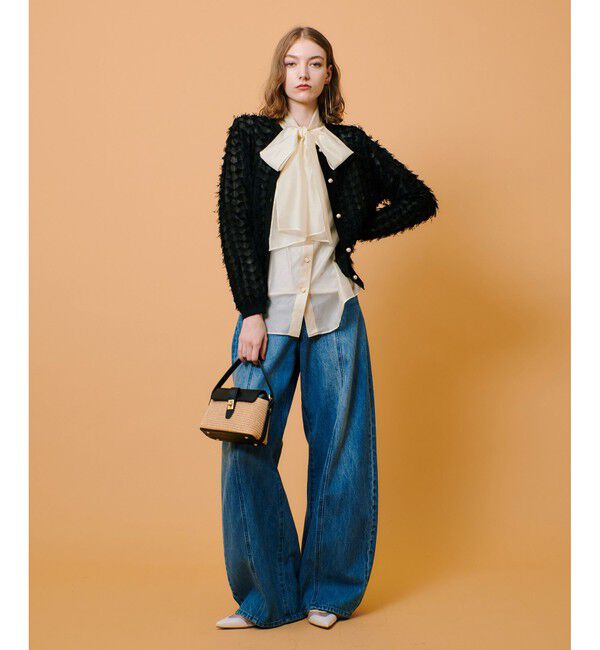 allureville「◇ラインデニムパンツ」|デニム|