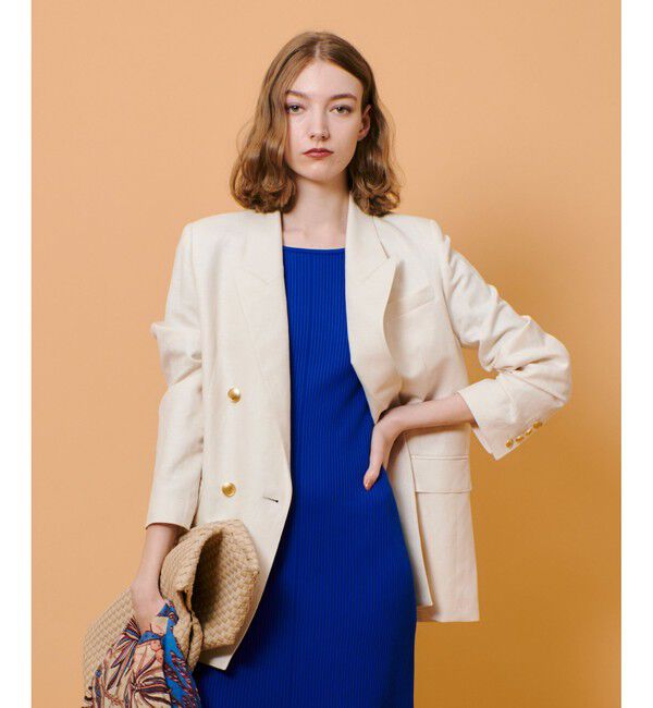 allureville「シャークスキンダブルブレストジャケット」|テーラードジャケット|