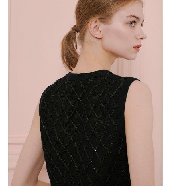 LOULOU WILLOUGHBY「【LOULOU WILLOUGHBY】シークインエンブロイダリープルオーバー」|ニット・セーター|