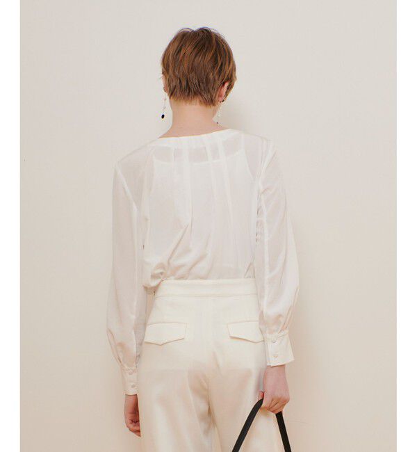 allureville「シルキータックボウブラウス」|シャツ・ブラウス|