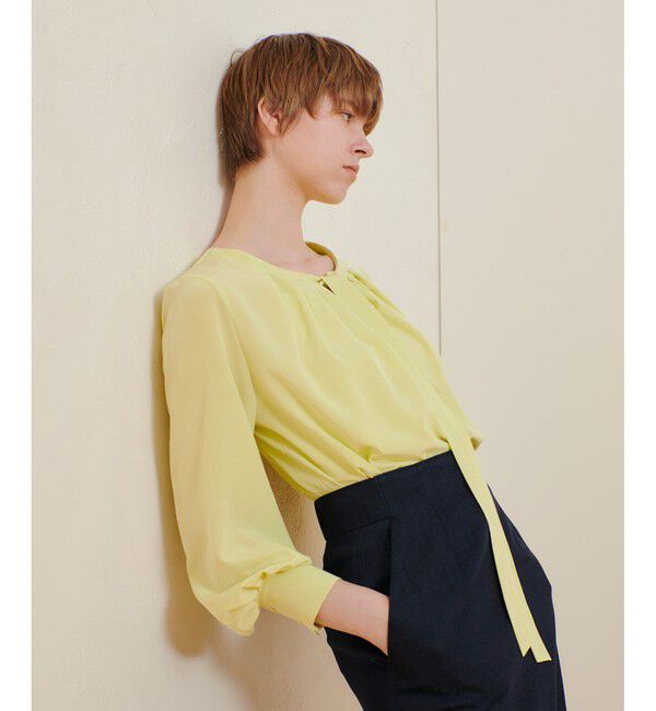 allureville「シルキータックボウブラウス」|シャツ・ブラウス|