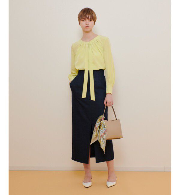 allureville「シルキータックボウブラウス」|シャツ・ブラウス|