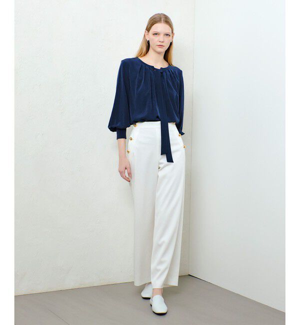 allureville「シルキータックボウブラウス」|シャツ・ブラウス|