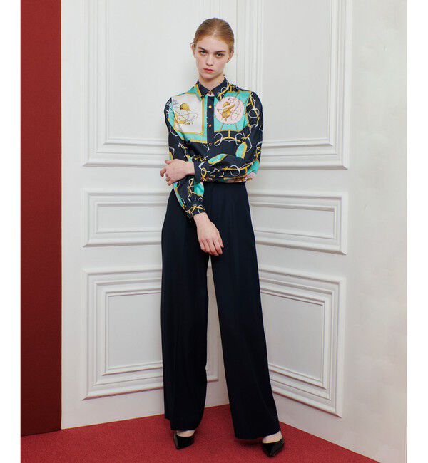 LOULOU WILLOUGHBY「【LOULOU WILLOUGHBY】RATTIジョッキープリントシャツブラウス」|シャツ・ブラウス|