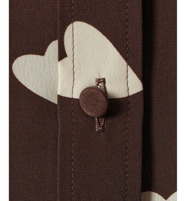 LOULOU WILLOUGHBY「WEB限定【LOULOU WILLOUGHBY】デシンハートプリントボウタイブラウス」|シャツ・ブラウス|