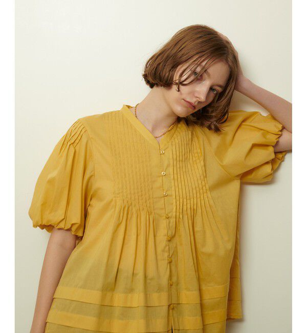 allureville「ピンタックデザインスリーブブラウス」|シャツ・ブラウス|