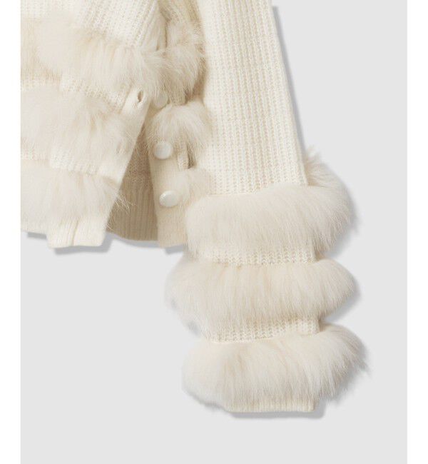 LOULOU WILLOUGHBY「【LOULOU WILLOUGHBY】フォックスファートリミングプルオーバー」|ニット・セーター|