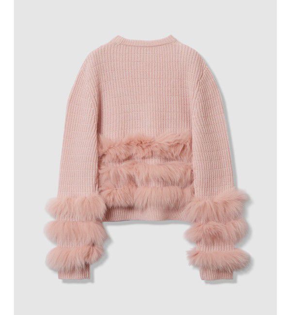 LOULOU WILLOUGHBY「【LOULOU WILLOUGHBY】フォックスファートリミングプルオーバー」|ニット・セーター|