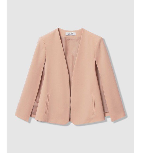 LOULOU WILLOUGHBY「◇【LOULOU WILLOUGHBY】リトルブラックケープジャケット」|ノーカラージャケット|