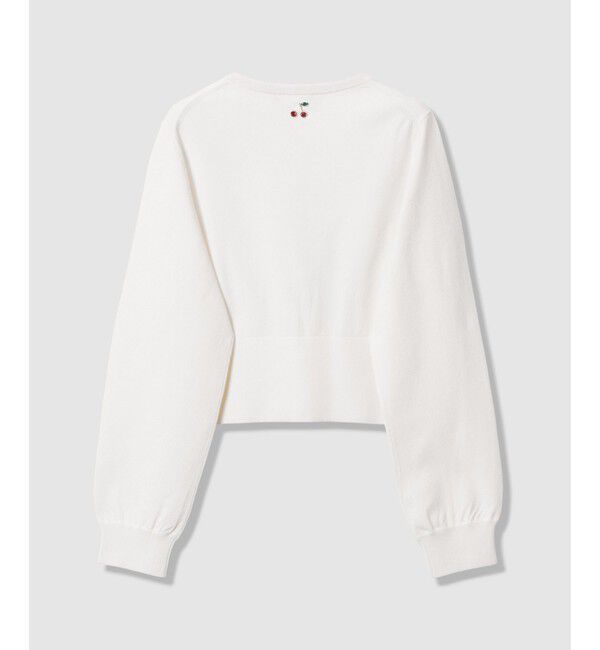 LOULOU WILLOUGHBY「【LOULOU WILLOUGHBY】CHERRYビジューカーディガン」|カーディガン|