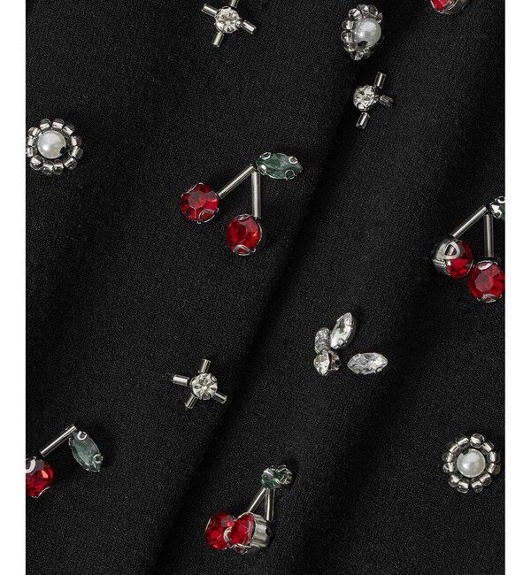 LOULOU WILLOUGHBY「【LOULOU WILLOUGHBY】CHERRYビジューカーディガン」|カーディガン|