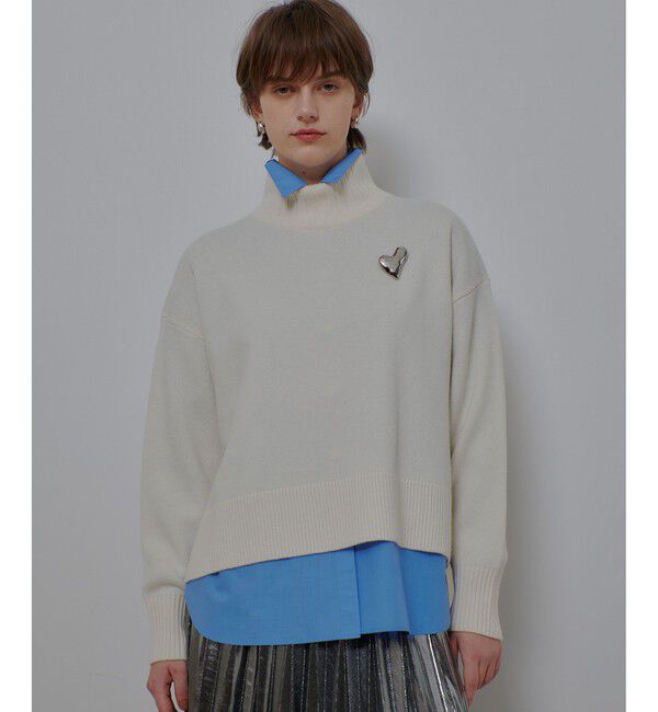 allureville「メリノウールオーバーサイズタートル」|ニット・セーター|