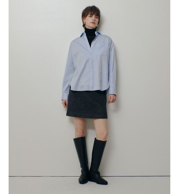 allureville「コットンオックスラウンドヘムシャツ」|シャツ・ブラウス|