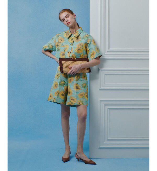 LOULOU WILLOUGHBY「【LOULOU WILLOUGHBY】サンフラワーJQショートパンツ」|その他|