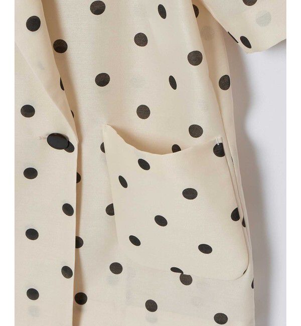 LOULOU WILLOUGHBY「【LOULOU WILLOUGHBY】オーガンドットハーフスリーブジャケット」|テーラードジャケット|