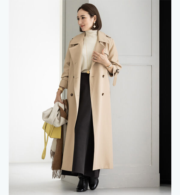 ur's「【星玲奈さんコラボアイテム】ダブルトレンチコート」|トレンチコート|