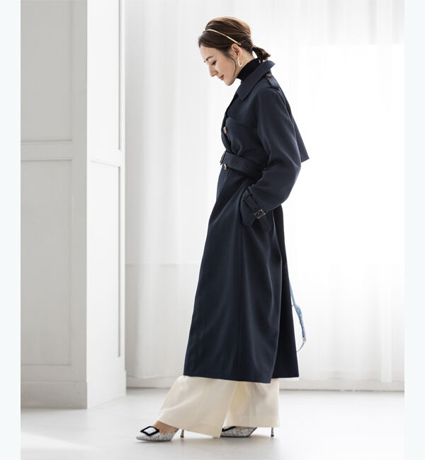 ur's「【星玲奈さんコラボアイテム】ダブルトレンチコート」|トレンチコート|