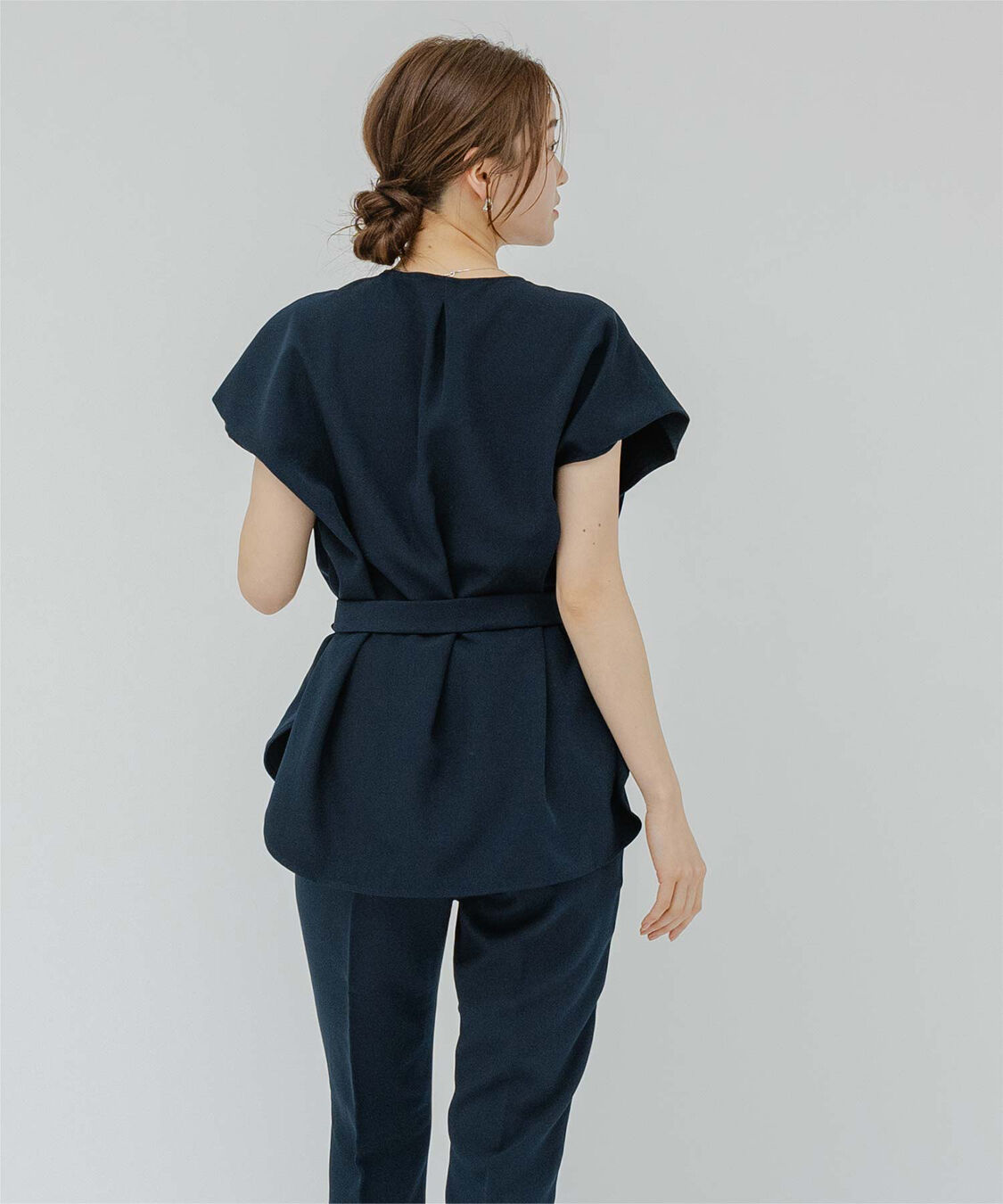 ur's「フレンチスリーブショルダータックノーカラーブラウス」|シャツ・ブラウス|