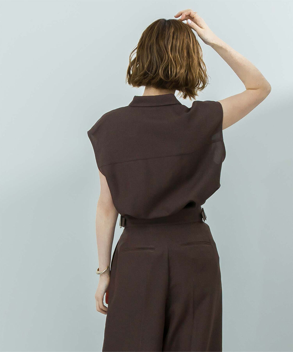 ur's「リネンライクフレンチスリーブスキッパーブラウス」|シャツ・ブラウス|