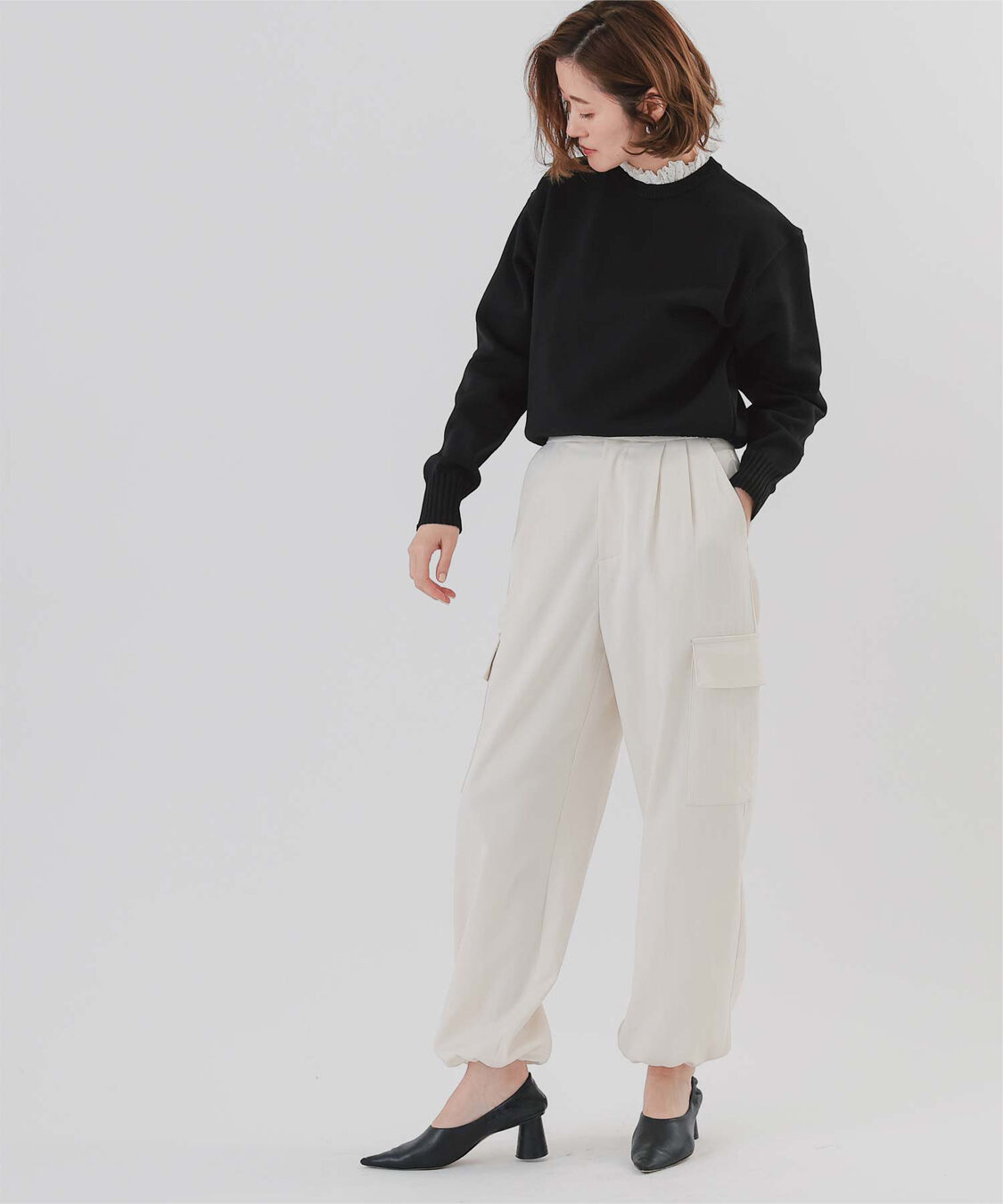 ur's「襟付きニットプルオーバー」|ニット・セーター|