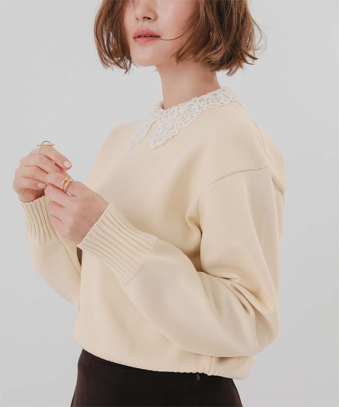 ur's「襟付きニットプルオーバー」|ニット・セーター|