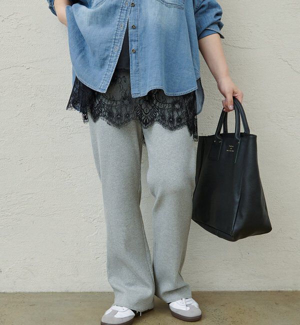  「【＠noricorico102企画】《-3キロ見え》微フレアリブパンツ」|その他|