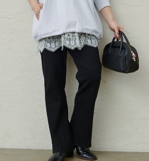  「【＠noricorico102企画】《-3キロ見え》微フレアリブパンツ」|その他|