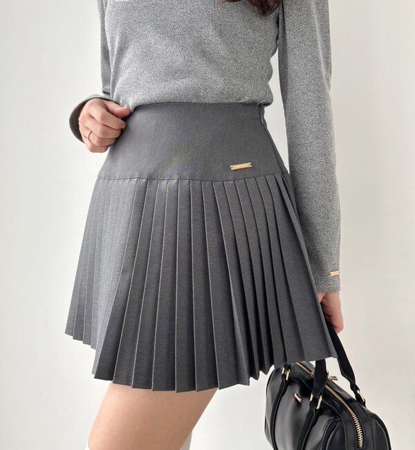  「細プリーツミニスカート/WEB限定リバイバル」|スカート|