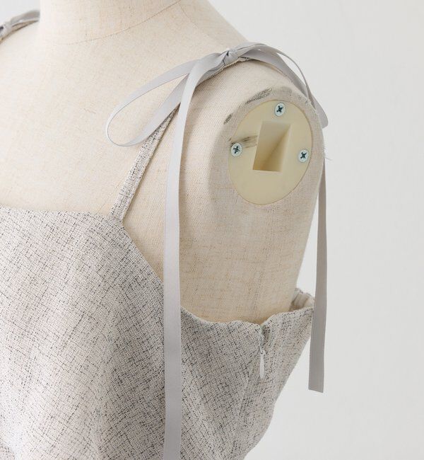  「【miyabi企画】フリルツイードキャミワンピ」|その他|