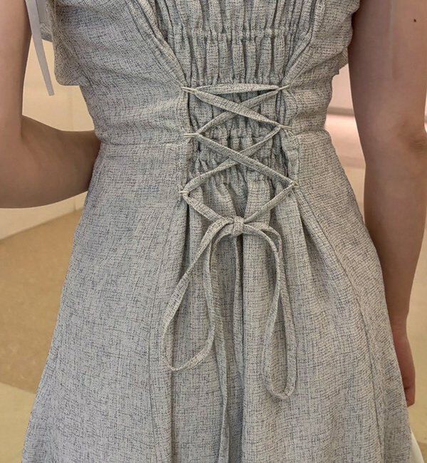  「【miyabi企画】フリルツイードキャミワンピ」|その他|