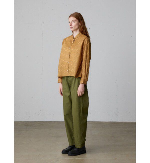 MidiUmi「MidiUmi ドット柄ダッチカラーシャツ」|シャツ・ブラウス|